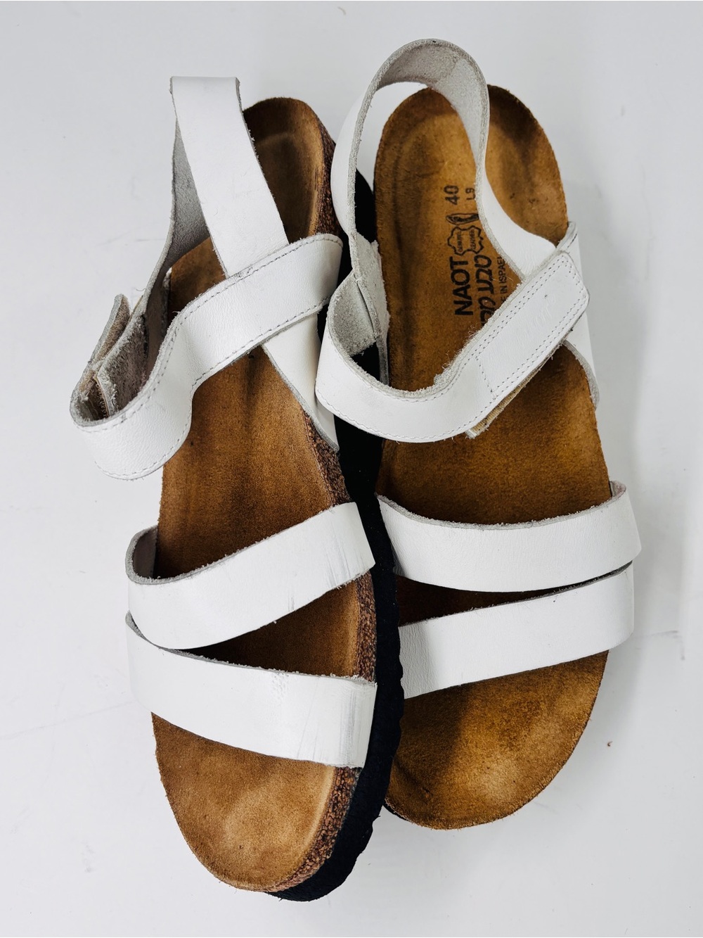 NAOT Kayla sandals size 40 European US leather strappy comfort shoe - Picture 3 of 7
